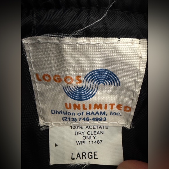 RARE! Vintage Batman Logos Unlimited Bomber Black Satin Large - Picture 11 of 13